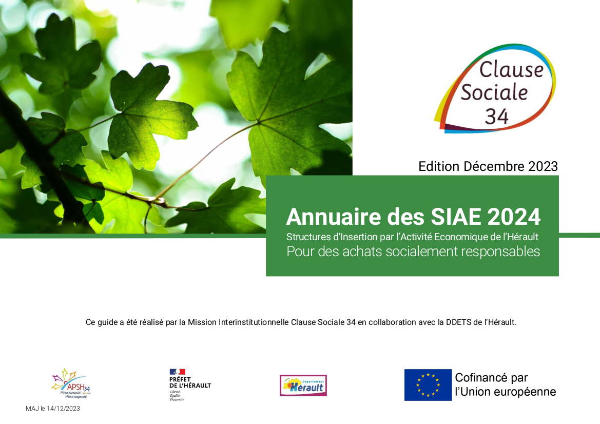 Téléchargez l'annuaire pdf des SIAE de l'Hérault