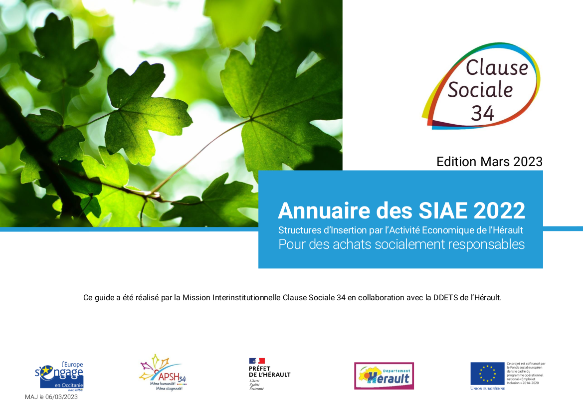 Parution de l'édition 2023 de l’annuaire des SIAE de l’Hérault
